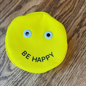 Lululekon Yellow Smiley Face Pouch